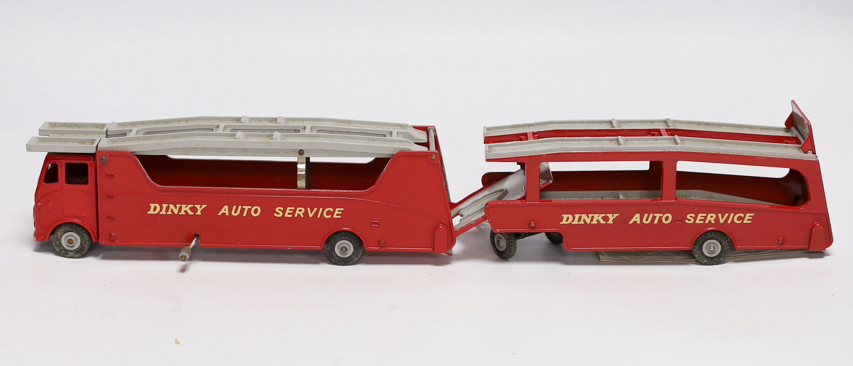 A boxed Dinky Toys Car Carrier with Trailer (983)